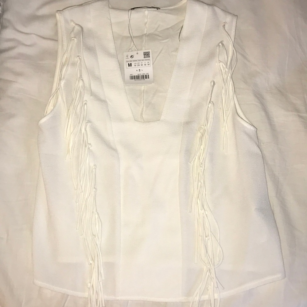 NWT Tassle Blouse